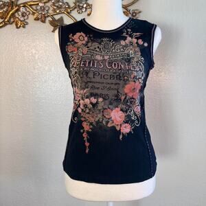 Y2k skinny minnie french floral